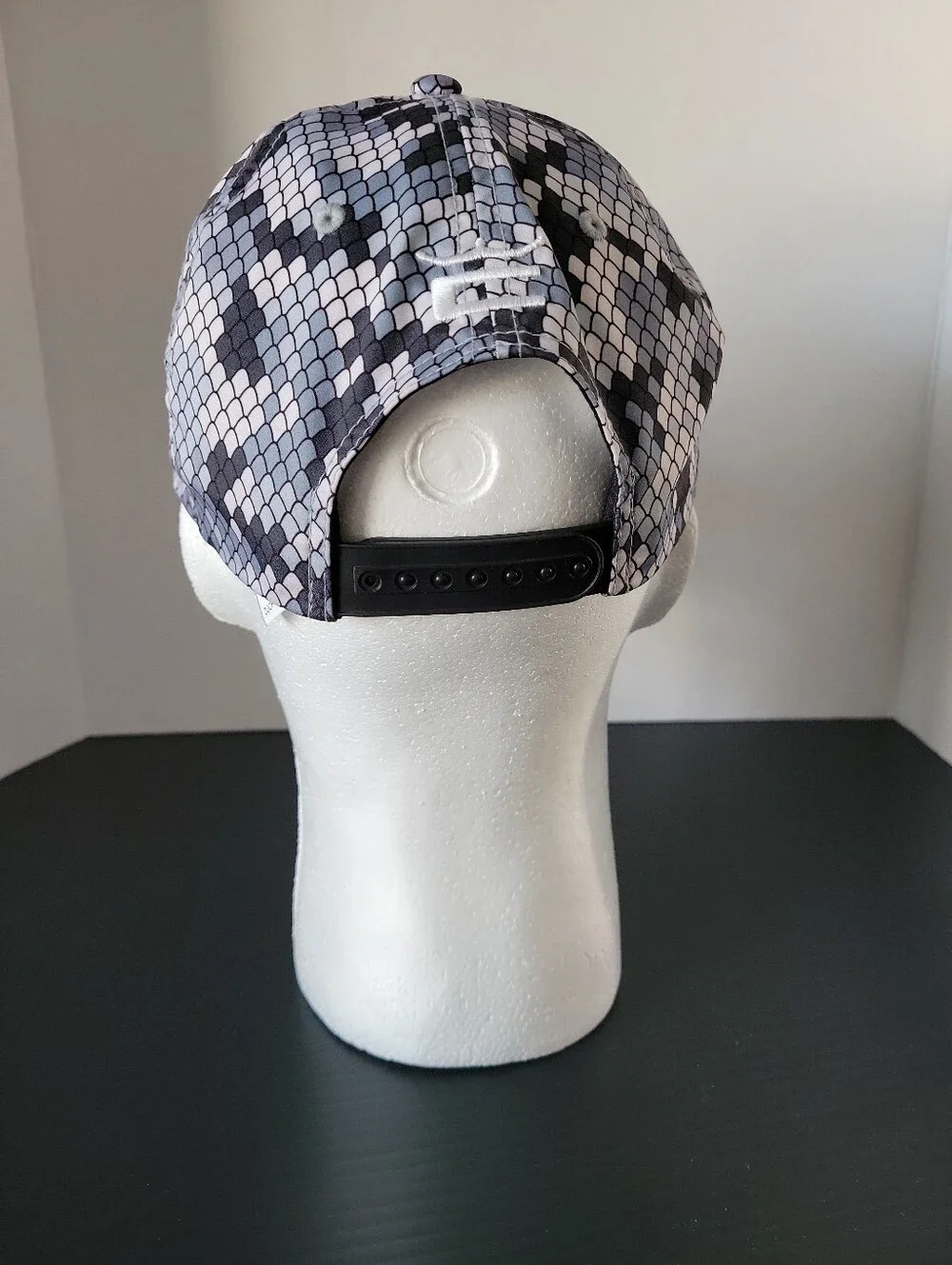 King Cobra Tour Tech Golf Hat (Cap) - Snakeskin Camo Grey & White Print